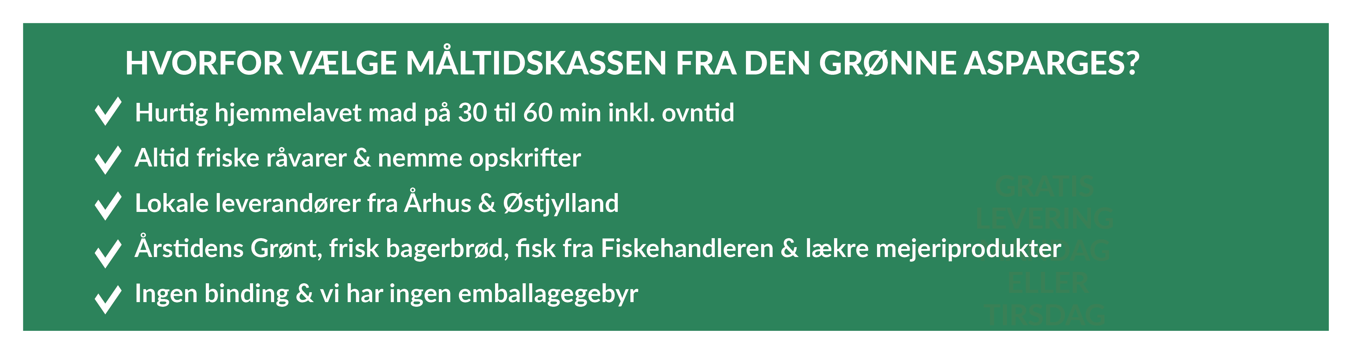 Hvorfor skal du vælge en måltidskasse fra Den Grønne Asparges